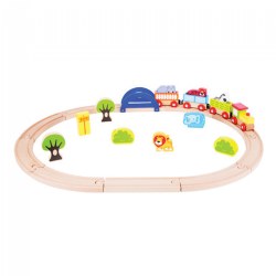 Image of My Zoo Wooden Toy Train