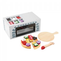 Image of Wooden Pizza Oven Playset