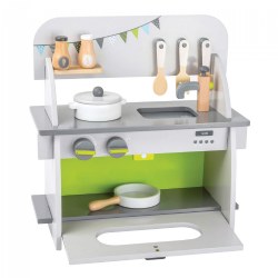 Image of Wooden Compact Kitchen Playset