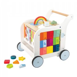Image of Wooden Elephant Baby Walker and Activity Center