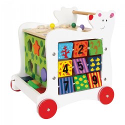Image of Wooden Bear Baby Walker and Activity Center