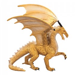 Image of Golden Dragon Fantasy Figure