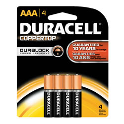 Image of Duracell® Coppertop AAA Batteries - 4 Pack