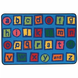 Alphabet Blocks KID$ Value Rug - 4' x 6'