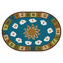 Image of Sunny Day Learn & Play Rug - Nature - Oval