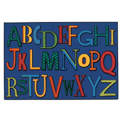Image of Playful Alphabet KID$ Value Rugs - Rectangle
