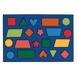 Image of Color Shapes KID$ Value Rug - 4' x 6' Rectangle