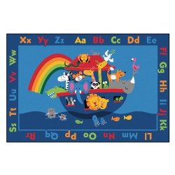 Image of Noah's Alphabet Animals KID$ Value PLUS Rug - 6' x 9' Rectangle