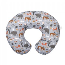 Image of Boppy Pillow - Gray Forest Animals