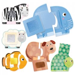Image of Montessori Tactile Animal Puzzle Game