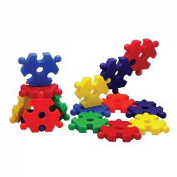 Image of Jumbo Hexagon Manipulative Set - 48 Pieces