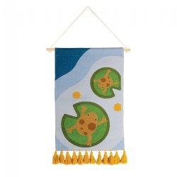 Image of Frog Woven Tapestry