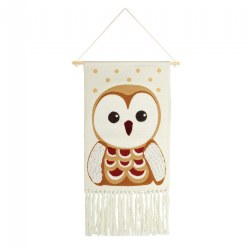 Image of Owl Woven Tapestry