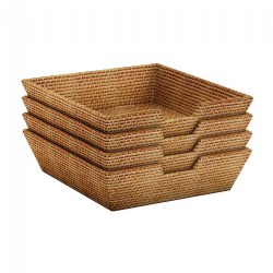 Image of Sense of Place Woven Storage Totes - Set of 4