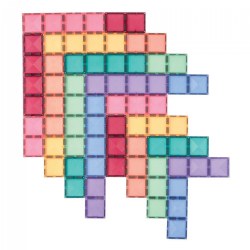 Image of Colorful Magnetic Tiles Rectangle Pack - 24 Pieces