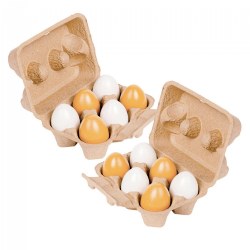Image of Dozen Realistic Eggs - 2 Cartons of 6 Eggs