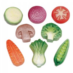 Sensory Play Stones: Vegetables - 8 Pieces