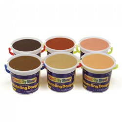 Image of Multicultural Dough - Set of Six 1 lb. Tubs