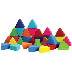 Rubbablox™ Just Triangles - 32 Pieces