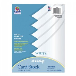 Image of White Card Stock - 100 Sheets