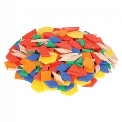 Pattern Blocks in a Variety of Shapes - 250 Pieces