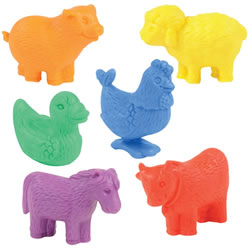 Image of Farm Animal Counters - 108 Pieces