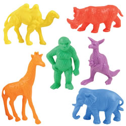 Image of Wild Animal Counters - 60 Pieces