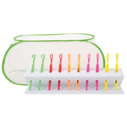 Image of Toothbrush Rack - Toothbrushes and Cover Set