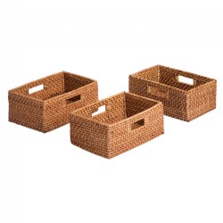 Image of Sense of Place Rectangular Storage Baskets - Set of 3