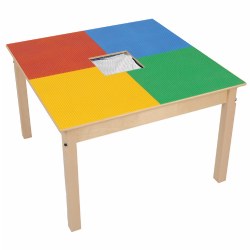 Image of Wooden FunTable® Standard Size with Brick Plate Top