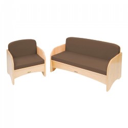 Image of Premium Solid Maple Couch and Chair