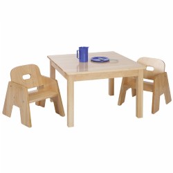 Image of Premium Solid Maple Toddler Table & Chair Set