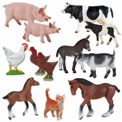 Image of Animals On the Farm Set - 12 Piece Set