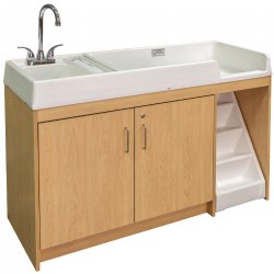 Image of Left Handed Changing Table with Sink