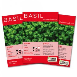 Sweet Basil Seeds 3-Pack