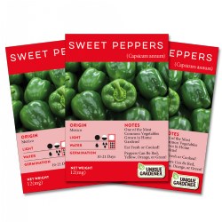 Sweet Bell Pepper Seeds 3-Pack