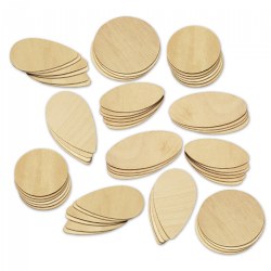 Image of Giant Wooden Shapes - 60 Pieces