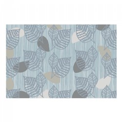 Image of Sense of Place Leaf Carpet - Blue - 6' x 9' Rectangle