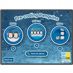 Pre-Coding with Penguins Software for Large Screens and Tablets