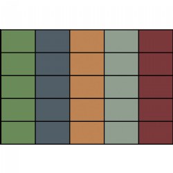 Image of Natural Colors Seating Blocks Carpet - 8' x 12' Rectangle