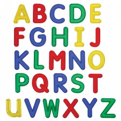 Jumbo Translucent Uppercase Letters - 26 Pieces