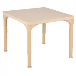 Laminate 30" x 30" Square Table With Adjustable Legs
