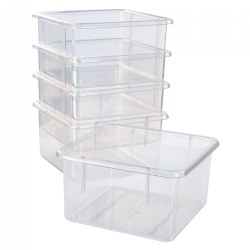Image of 5 Clear Bins for 10-Cubby Wall Locker
