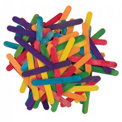 Image of Colored Jumbo Wood Craft Sticks