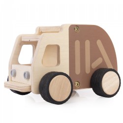 Image of Wooden Garbage Truck