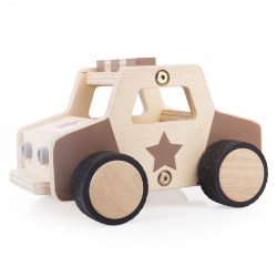 Image of Wooden Police Car