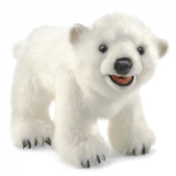 Image of Soft Polar Bear Hand Puppet