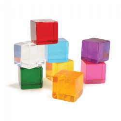 Translucent Sensory Perception Cubes - 8 Pieces