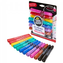 Image of Crayola® Take Note!™ Chisel Tip Dry-Erase Markers - 12 Count