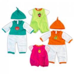 Image of Doll Clothes - Set of 4 - Warm & Cold Pajamas for 15.75" Dolls